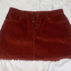 Corduroy Mini Skirt